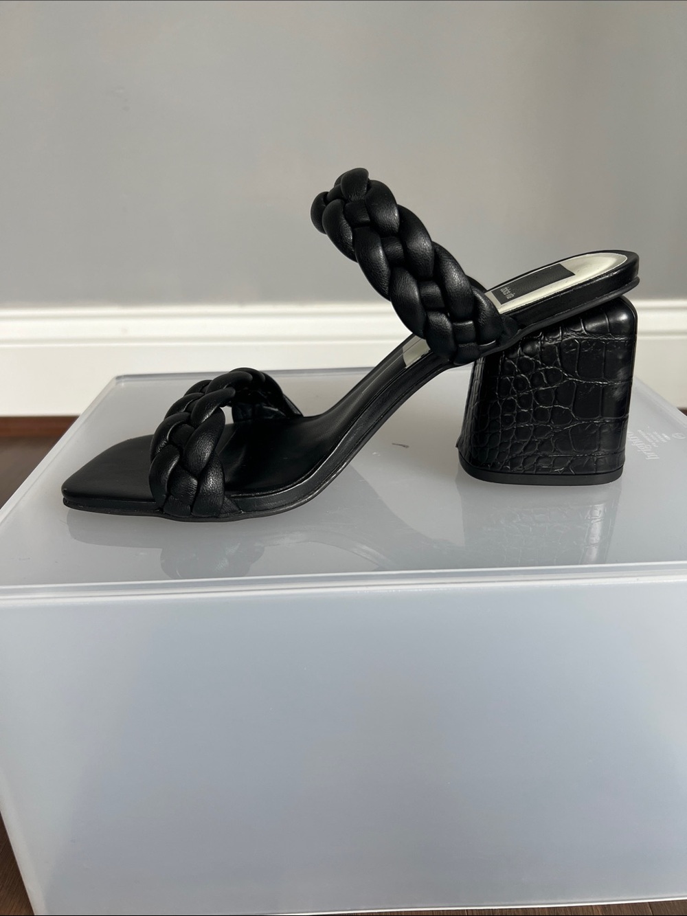 Dolce Vita Paily Black Stella Braided Slip-on Sandals - Picture 3 of 10
